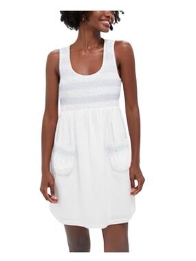 Tuckernuck White Crochet Bodice Dress